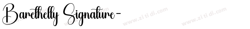 Barethelly Signature字体转换